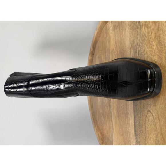 NWB H Halston Women's Charlotte Ankle Boots Black US Size 9 - Picture 9 of 11